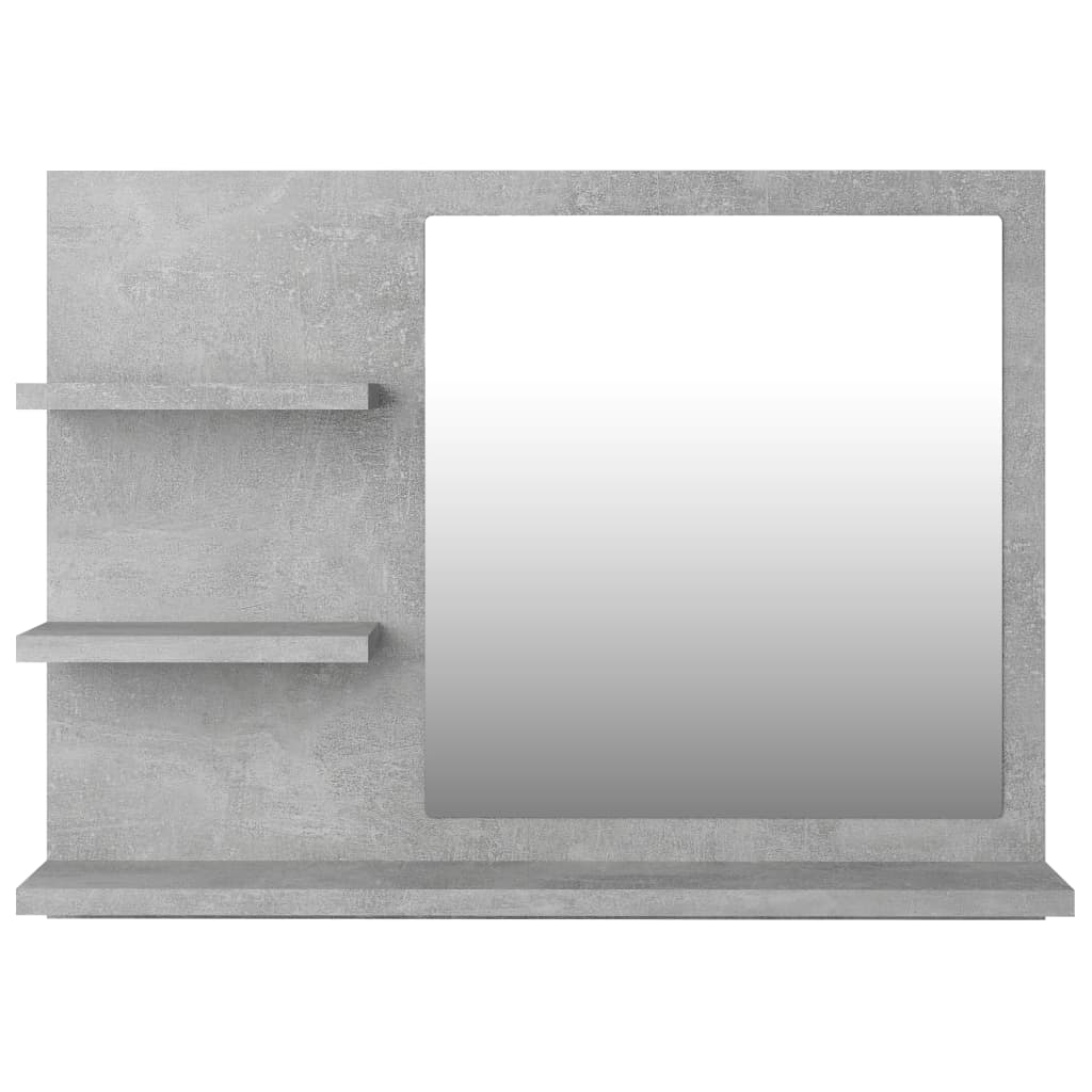 Badspiegel Betongrau 60×10,5×45 cm Spanplatte
