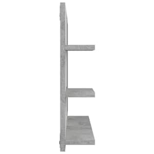 Koupelnové zrcadlo betonově šedé 60x10,5x45 cm kompozitní dřevo - obrázek 5
