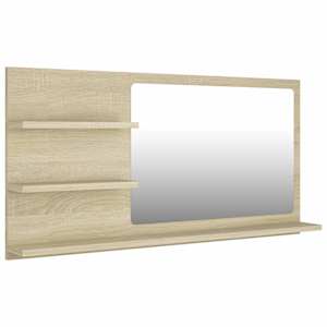 vidaXL vannitoa peegel, Sonoma tamm, 90 x 10,5 x 45 cm, tehispuit