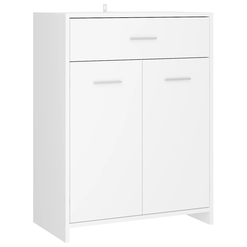 

vidaXL Bathroom Cabinet White 23.6"x13"x31.5" Engineered Wood