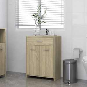 Koupelnová skříňka dub sonoma 60 x 33 x 80 cm kompozitní dřevo