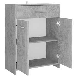 Koupelnová skříňka betonově šedá 60x33x80 cm kompozitní dřevo - obrázek 6