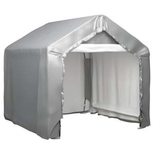 vidaXL hoiutelk, hall, 180x180 cm, tsingitud teras