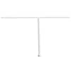 vidaXL varikatuse postide komplekt, valge, 450 x 245 cm, raud