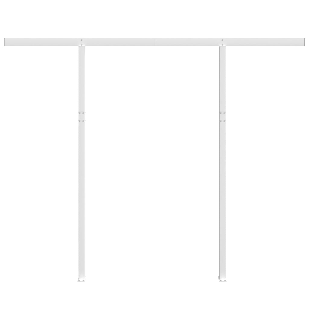 vidaXL Luifelpaalset 300x245 cm ijzer wit afbeelding