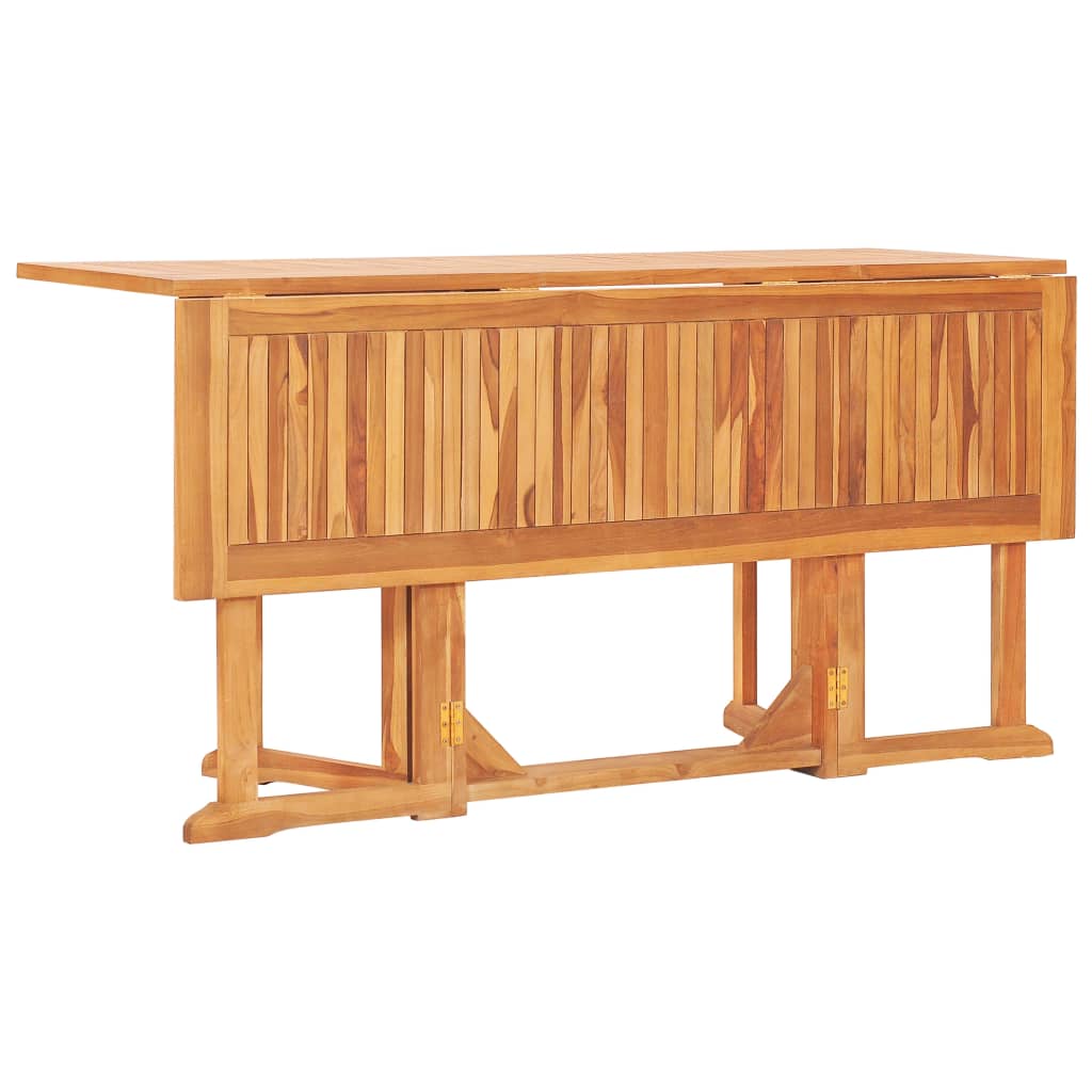 Zestaw jadalniany drewniany tekowy - 150x90x75 cm