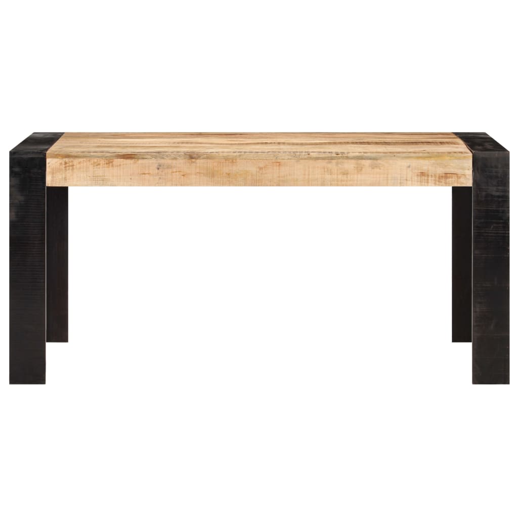 vidaXL Eettafel 160x80x76 cm massief mangohout afbeelding