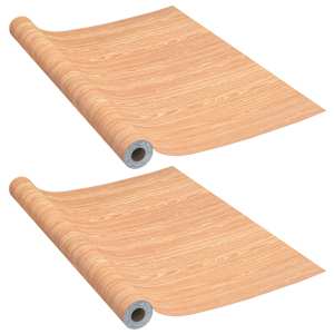 vidaXL iseliimuvad uksekiled, 2 tk, vaher, 210 x 90 cm, PVC