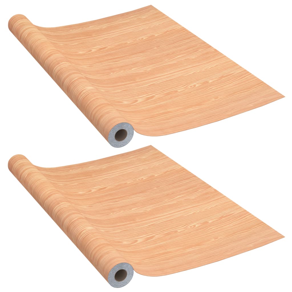 vidaXL Pellicole Autoadesive per Porte 2 pz Ahorn 210x90cm PVC