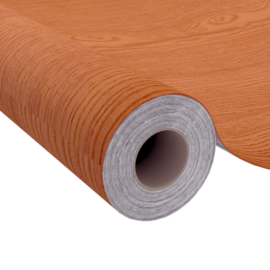 vidaXL Láminas autoadhesivas para muebles PVC roble claro 500x90 cm