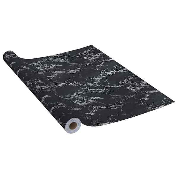 vidaXL iseliimuv m&ouml;&ouml;blikile, must kivi, 500 x 90 cm, PVC