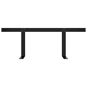 Opěradlo pro paletovou pohovku černé 110 cm železo - obrázek 6