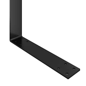 Opěradlo pro paletovou pohovku černé 110 cm železo - obrázek 7