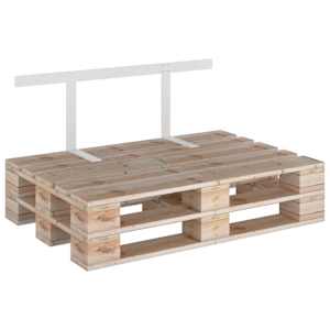 Opěradlo pro paletovou pohovku bíle 110 cm železo - obrázek 5