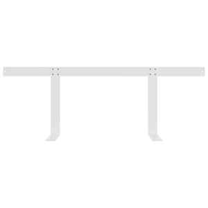 Opěradlo pro paletovou pohovku bíle 110 cm železo - obrázek 6