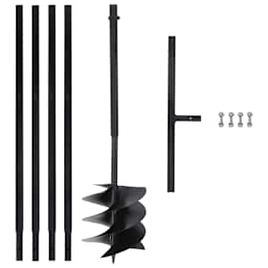 Zemeljski vrtalnik z ročajem 250 mm s podaljškom 4 m jeklo