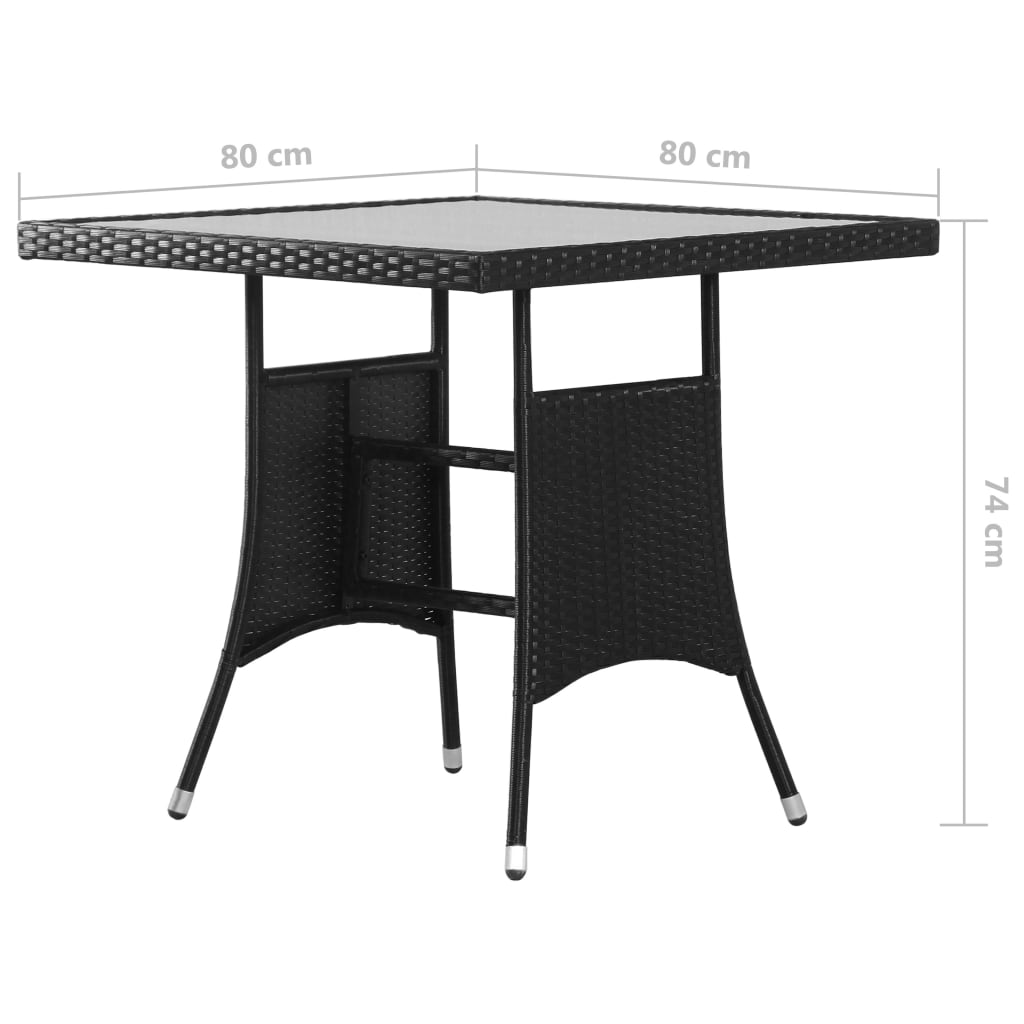 2 / Sort / 80 cm bordlængde - Billede 13