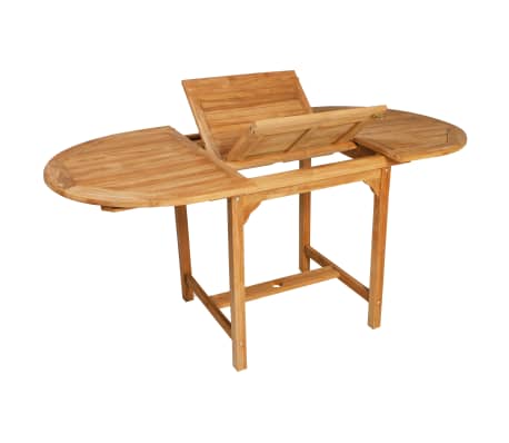 vidaXL 7-dijelni vrtni blagovaonski set od masivne tikovine