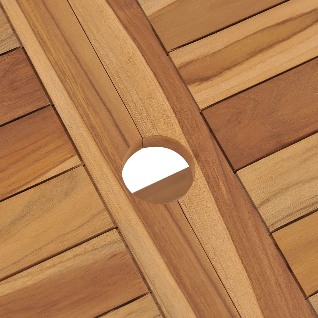 Drewniany Komplet Mebli Ogrodowych 120x70x75cm - Kolor Tekowy