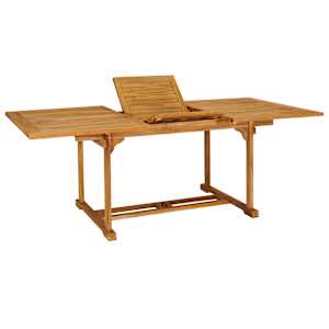 vidaXL 7 Piece Garden Dining Set Solid Teak Wood