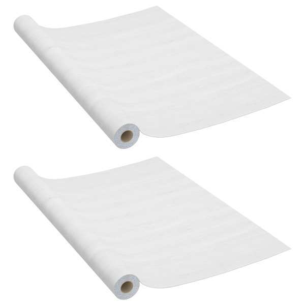 vidaXL iseliimuvad m&ouml;&ouml;blikiled, 2 tk valge puit, 500 x 90 cm, PVC