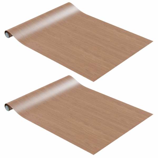 vidaXL iseliimuvad m&ouml;&ouml;blikiled, 2 tk hele tamm, 500 x 90 cm, PVC