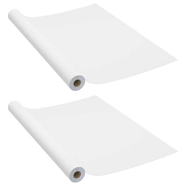 vidaXL iseliimuvad m&ouml;&ouml;blikiled, 2 tk valge, 500 x 90 cm, PVC