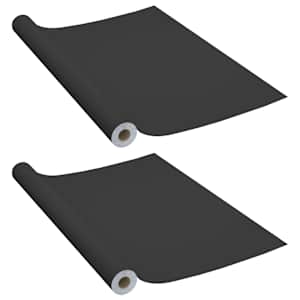 vidaXL iseliimuvad m&ouml;&ouml;blikiled, 2 tk must, 500 x 90 cm, PVC