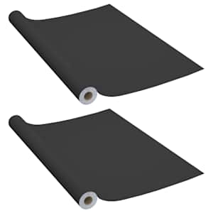Samolepící tapety na nábytek 2 ks černé 500 x 90 cm PVC - obrázek 2
