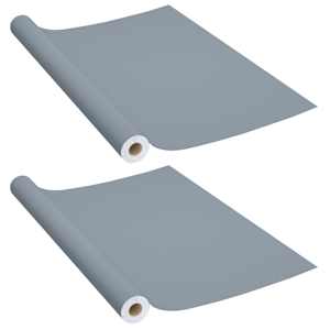 Samolepící tapety na nábytek 2 ks šedé 500 x 90 cm PVC - obrázek 2