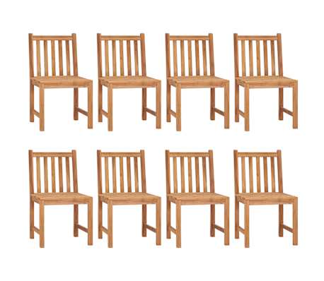 vidaXL 9-teiliges Garten-Ess-Set 120 x 120 cm Massivholz Teak