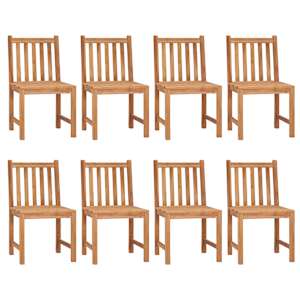 vidaXL 9-teiliges Garten-Ess-Set 120 x 120 cm Massivholz Teak