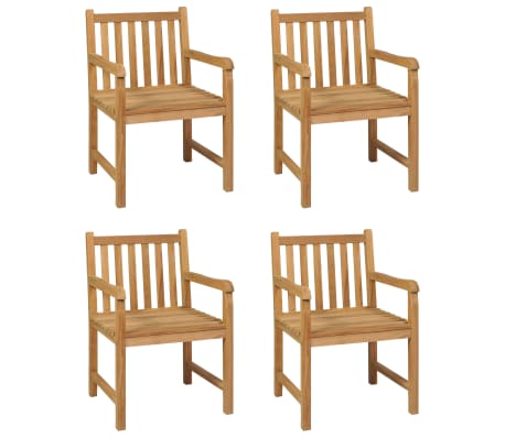 vidaXL Ensemble de salle à manger de jardin 5 pcs Bois de teck solide