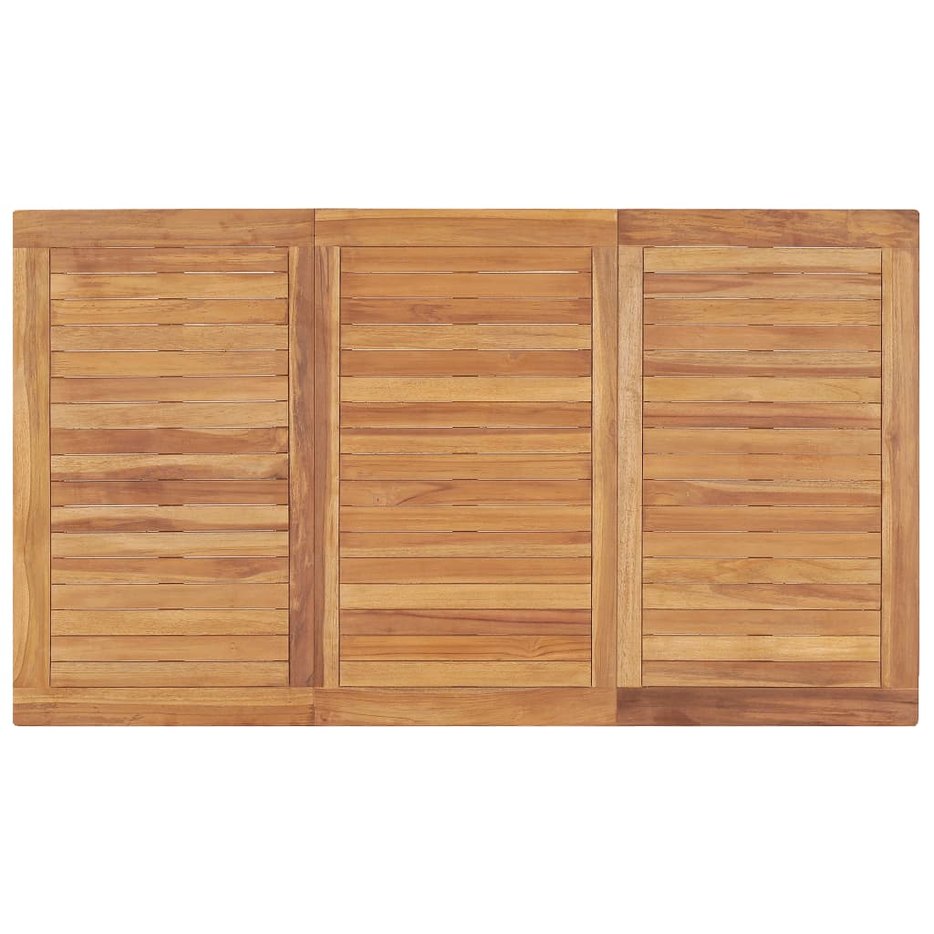 5-delige tuinset 140x80 cm massief teakhout image 13