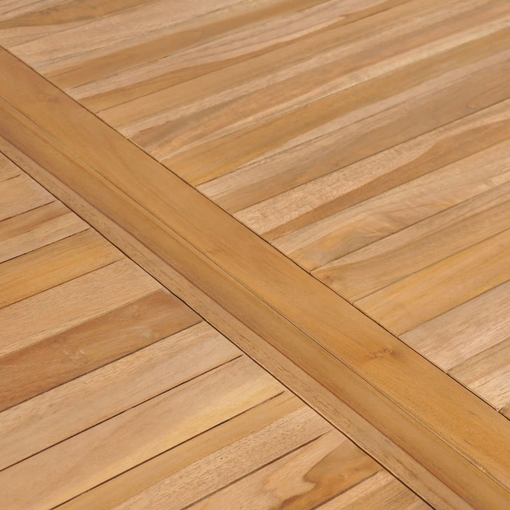 5dílná zahradní jídelní sada 150 x 90 cm masivní teakové dřevo - obrázek 14