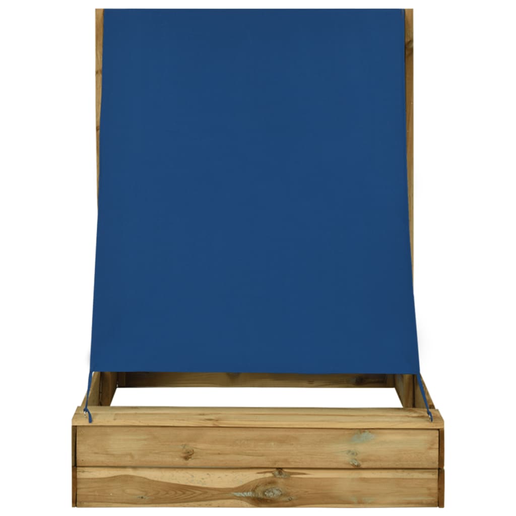 

vidaXL Zandbak met dak 160x100x133 cm geïmpregneerd grenenhout