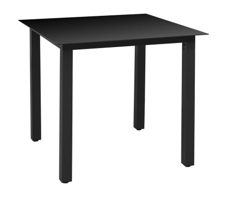 vidaXL 5-delige Tuinset zwart
