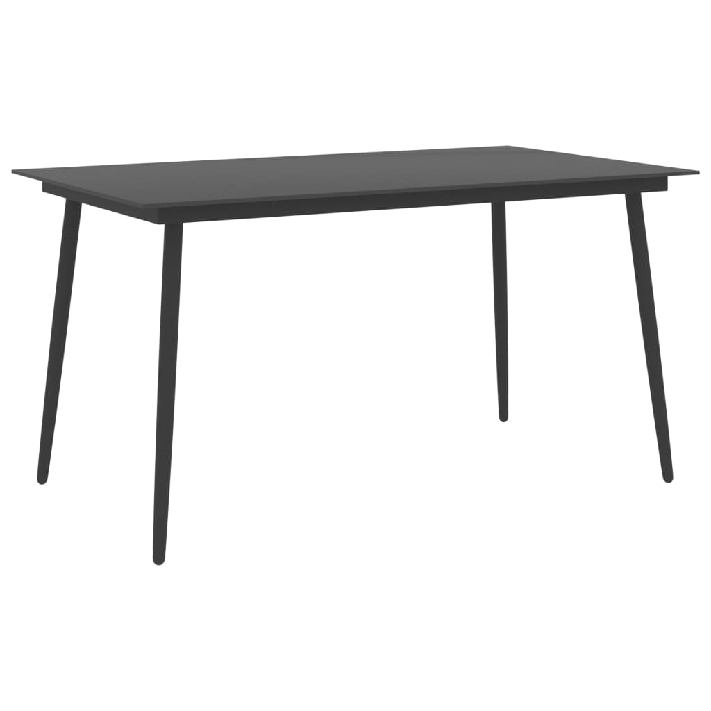 

vidaXL 7-delige Tuinset zwart