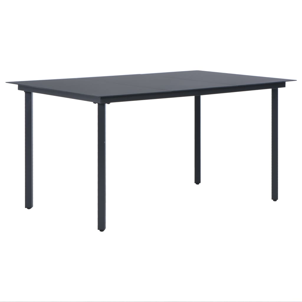 

vidaXL 7-delige Tuinset PVC-rattan zwart