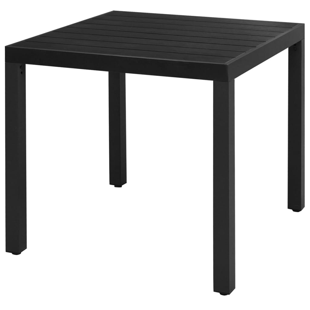 vidaXL 5-delige Tuinset PVC-rattan zwart afbeelding