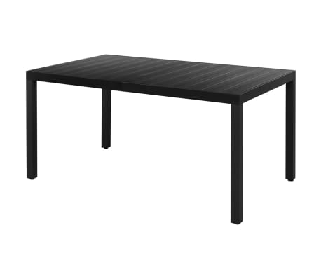 vidaXL Set mobilier de grădină, 5 piese, negru, ratan PVC