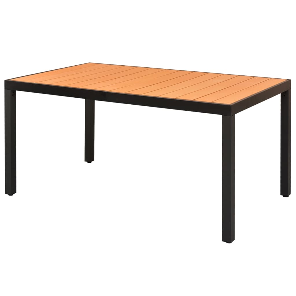 vidaXL 7-delige Tuinset PVC-rattan zwart en bruin afbeelding
