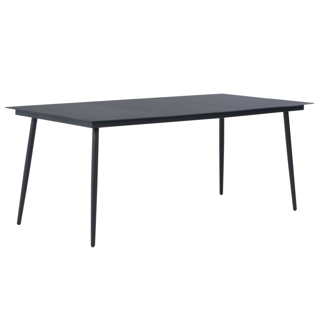 

vidaXL 9-delige Tuinset PVC-rattan zwart