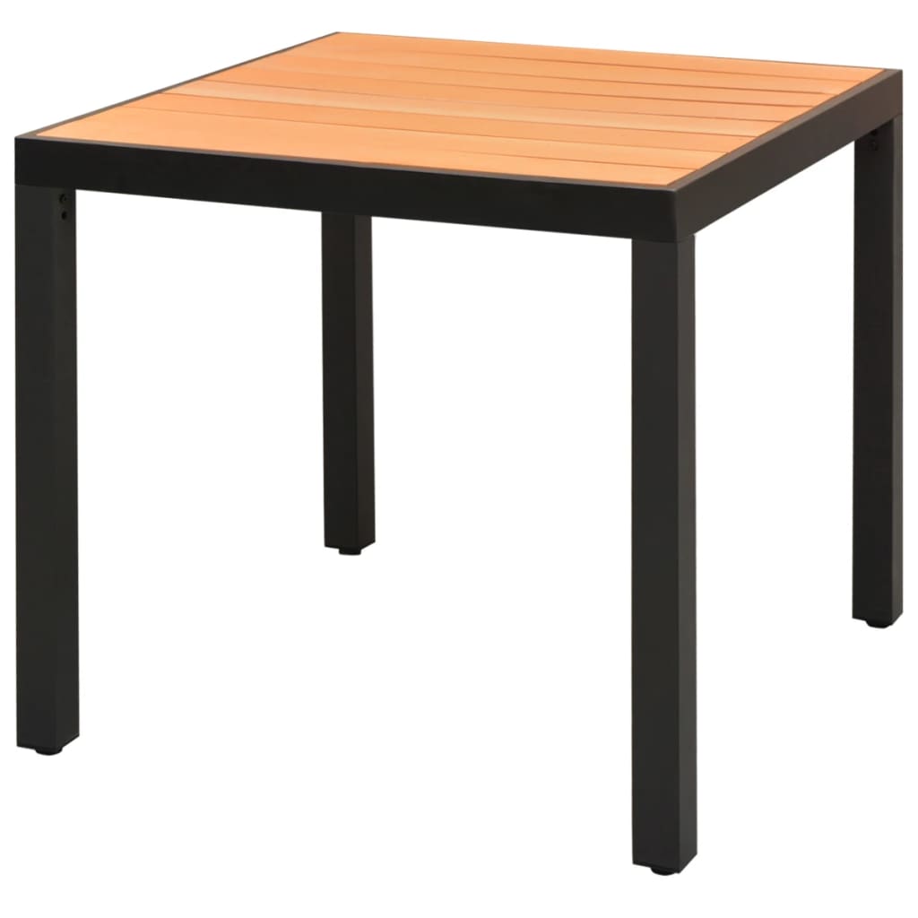 vidaXL Set mobilier de grădină, 3 piese, negru și maro, ratan PVC