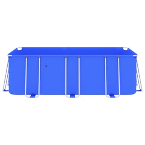 vidaXL Swimming Pool with Steel Frame 400x207x122 cm Blue