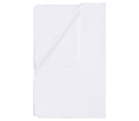 vidaXL Επιστρώματα Αδιάβροχα 2 τεμ. Λευκά 60 x 120 εκ. Βαμβακερά