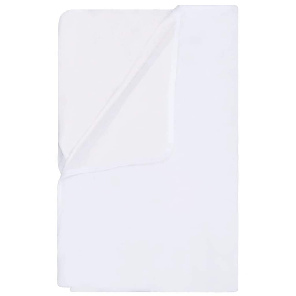 2 darab fehér pamut vízálló matracvédő 70 x 140 cm 
