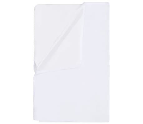 vidaXL Protetores de colchão impermeáveis 2pcs 70x140cm algodão branco