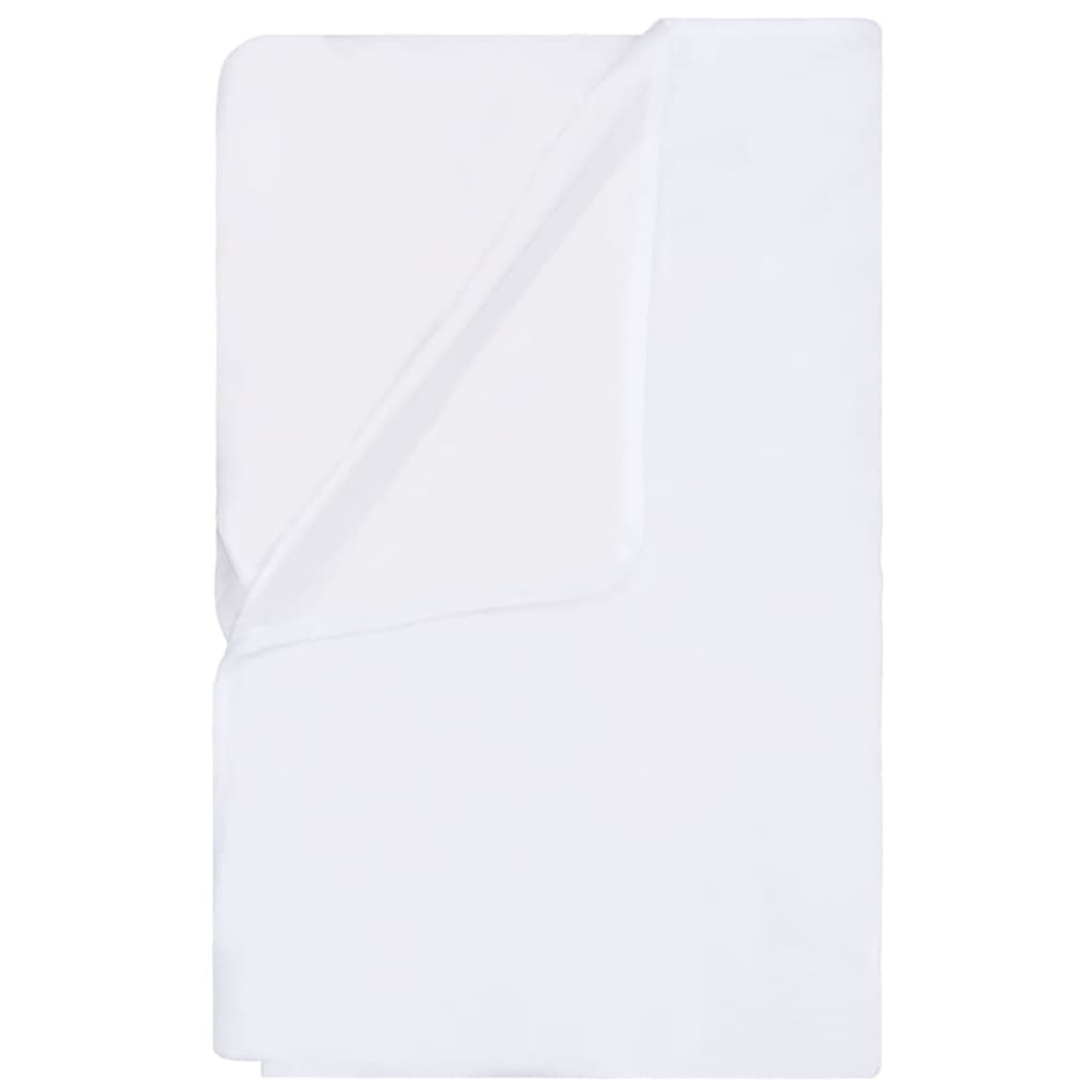 2 darab fehér pamut vízálló matracvédő 90 x 200 cm 
