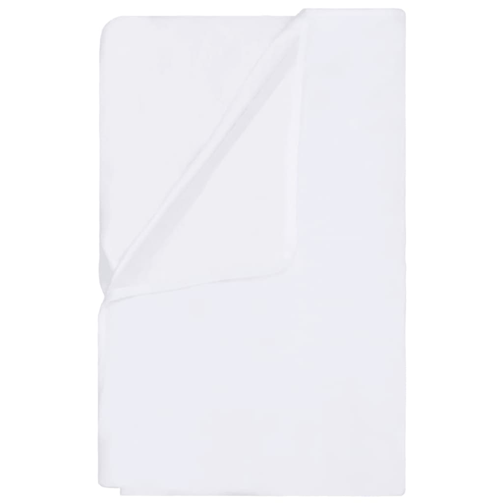 vidaXL 2 darab fehér pamut vízálló matracvédő 120 x 200 cm